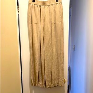 Soft Surroundings Tan Wide Leg Pants